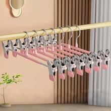 1, 10, 20pcs Multi-Functional Non-Slip Mark-Free Metal Telescopic Pants Hanger, Strong Grip Performance, Suitable For Closet, Wardrobe, Maximize Wardrobe Space - Multicolor - View 3