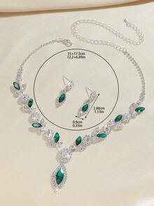 Colorful Zirconia Jewelry Set, Exquisite And Versatile - Exquisite Necklace Set - View 6