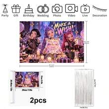Official Licensed KPop Demon Hunters Party Decoration Set, Multiple Sizes Available, Birthday Party Decor, Christmas Photo Backdrop, Home Gathering Decoration, Holiday Party Supplies - Multicolor - View 17