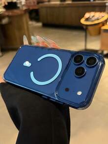 1件裝頂級透明磁吸手機殼,相容 iPhone 18 Pro Max 18 17 Pro,支援無線充電,硬 PC 背蓋 - 深藍色 - 查看 2