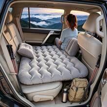 Portable Foldable Inflatable Sleeping Mat 3D Textured Wear‑Resistant PVC Air Bed Complete Repair Kit Quick Inflate Deflation For SUV Trunk Vehicle Tent Camping Family Outdoor Rest Travel Supplies - Modern - View 10