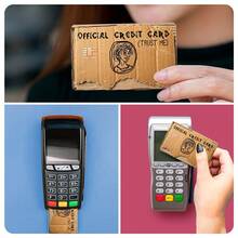 4pcs Fun Cardboard Doodle Credit Card Stickers, Creative Personalized Bank Card Decorative Film Removable No Residue - View 8
