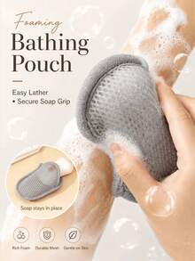 2/1pc Exfoliating Mesh Cleaning Bag, Portable Foaming Bath Net Bag, Handmade Soap Mesh Bag For Deep Cleansing And Rich Lather. - Multicolor - View 1
