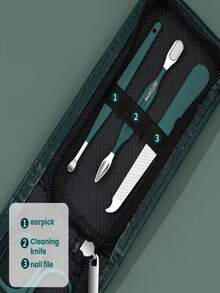 7-Piece Professional Manicure And Pedicure Set - Stainless Steel Nail Clippers, Scissors, Ear Pick, Includes Storage Bag, Suitable For Men, Women, Parents And Elderly Care - Upgraded Version - View 5