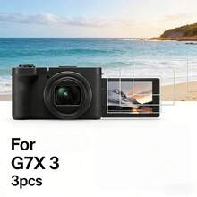 3pcs 0.3mm Ultra-Thin 9H Hardness Tempered Glass Screen Protector For Canon G7X3 Camera, Anti-Scratch, Anti-Fingerprint, Not Waterproof - 3pcs Transparent - View 2