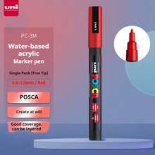 UNI NEW PACKAGE Paint Marker Pen Set And Single PC-3M 0.9-1.3mm Water Based Colors Permanent Acrylic Pen Graffiti Art Supplies Back To School - 3M 0.9-1.3MM - View 19