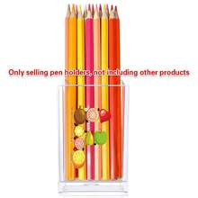 Acrylic Makeup Brush Storage Case Pen Holder Desktop Office Pen Box Study Stationery Organizer Box Dressing Table Storage Brush Holder Suitable For Home School Office Holiday Gift Initial Name 26 Letters Pattern - Transparent - View 11