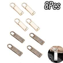 5/8Pcs Rotating Zipper Pull Replacement - Premium Zinc Alloy Zipper Sliders For Luggage, Jackets, Backpacks, Boots, Wallets And Coats - Easy To Install, No Tools Required, Reusable - Multicolor - View 19