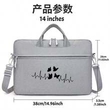 1pc Laptop Bag With Minimalist Butterfly Print, 2 Sizes Available, Adjustable Comfortable Shoulder Strap, College, Daily Commute, Office, Durable Handle, Multi-Functional One Shoulder & Hand Carry, Unisex, All Season, Multi-Color, & Versatile Laptop Bag - Laptop Bag - View 10