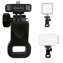 Universal 1/4" Screw Clamp Mount, Adjustable Heavy‑Duty Spring C‑Clamp For Fill Light Microphone Action Camera, Portable Desk Laptop Phone Holder Clip For Live Streaming Vlog Photography, Mount Only - Black - View 9