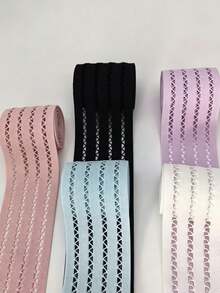 Colorful Triangle Mesh Hollow Elastic Band, Width 63mm To 73mm. Suitable For Fashion Clothing Accessories, Handmade Crafts And DIY Creative Design. - Multicolor - View 4
