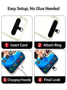 Phone Lanyard, Adjustable Hands-Free Halter With Phone Fixing Plate And 360° Rotating Metal Clip, Universal Unisex Phone Lanyard - Multicolor - View 9