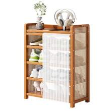 EZIFY Dust-Proof Curtain Shoe Rack, Breathable Large-Capacity Shoe Cabinet Organizer, Compact Space-Saving Design, Sturdy Load-Bearing Freestanding Shelf, Perfect Gift For Friends. - 5-tier 50cm - View 9