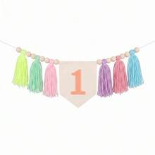 1st Birthday Party Decorations, Baby High Chair Decor, Suitable For Baby Boy And Girl - Multicolor - View 14