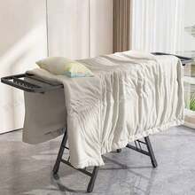 X-Shaped Grey Foldable Floor Clothes Drying Rack, Can Be Used With Adult Plastic Hangers, Suitable For - Balcony, Indoor Drying Of Small Fabrics, Quilt Air-Drying, Bathroom Decor - Random Color - View 8