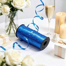 1. Ruy băng polypropylene kim tuyến màu xanh hoàng gia, ruy băng PP bóng cạnh mịn, đa năng dùng gói quà & buộc bóng bay, trang trí tiệc sinh nhật và cây Giáng Sinh - Nhiều màu - Xem 5