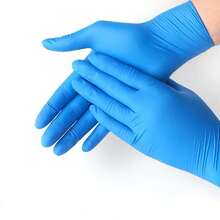 Blue Nitrile Disposable Protective Gloves, High Elasticity, Snug Fit, Powder-Free Design, Lightweight, Soft And Comfortable, Hand Isolation Gloves For Nail Salon And Beauty Operations, Multiple Sizes Available, Makeup Accessories, 100/50/2pcs - Blue - View 8