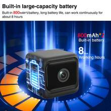 Kamera Keamanan Mini Dalam Ruangan HD 1080P Sudut Lebar 130° Kamera Pemantauan WiFi Deteksi Manusia AI Alarm Real-Time Penglihatan Malam Inframerah 940nm Perekaman Berulang Penyimpanan Lokal & Cloud Pemasangan Mudah Cocok Untuk Rumah Toko Kantor Pemantauan Hewan Peliharaan [O-KAM Pro] - MultiWarna - View 11