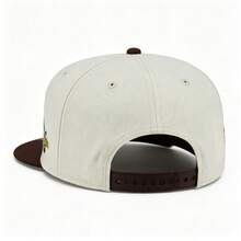 New Era 9FIFTY San Diego Padres White Brown Snapback Adjustable Flat Brim Baseball Cap 72519 - Brown - View 3