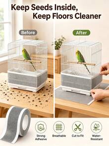 7-12cm Wide/5m-10m Long Bird Cage Anti-Splash Mesh, Prevents Feed Spillage, Breathable Cage Repair Net, Durable New Style - Multicolor - View 5