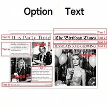 1件客製化報紙海報，可自訂照片與文字，浪漫設計，情侶牆飾，居家裝飾，婚禮禮物，週年紀念，訂婚，情人節，特別活動，生日禮物，聖誕節，節日禮物 - 彩色 - 查看 6