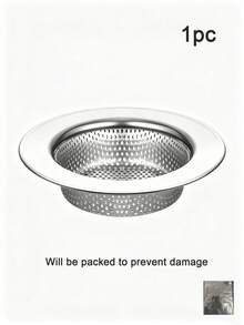 2/1pc Simple Bright‑Silver Sink Strainer, Fine Mesh, Block Food Residue To Prevent Drain Clogging, Suitable For Kitchen Sink, Bathroom Wash Basin, Thickened Durable Drain Filter,Kitchen Accessaries,Sink Strainer,Kitchen Gadgets,Kitchen Essentials - A - View 13