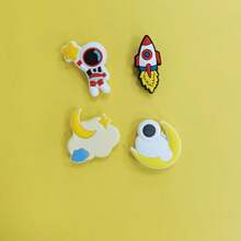 24PCS Astronaut Moon Exploration Shoe Charms, Space Theme, DIY Decor For Shoes & Bags - Multicolor - View 7