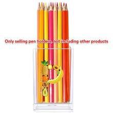 Acrylic Makeup Brush Storage Case Pen Holder Desktop Office Pen Box Study Stationery Organizer Box Dressing Table Storage Brush Holder Suitable For Home School Office Holiday Gift Initial Name 26 Letters Pattern - Transparent - View 23
