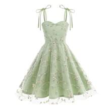 Women Short Dresses - Green - View 9