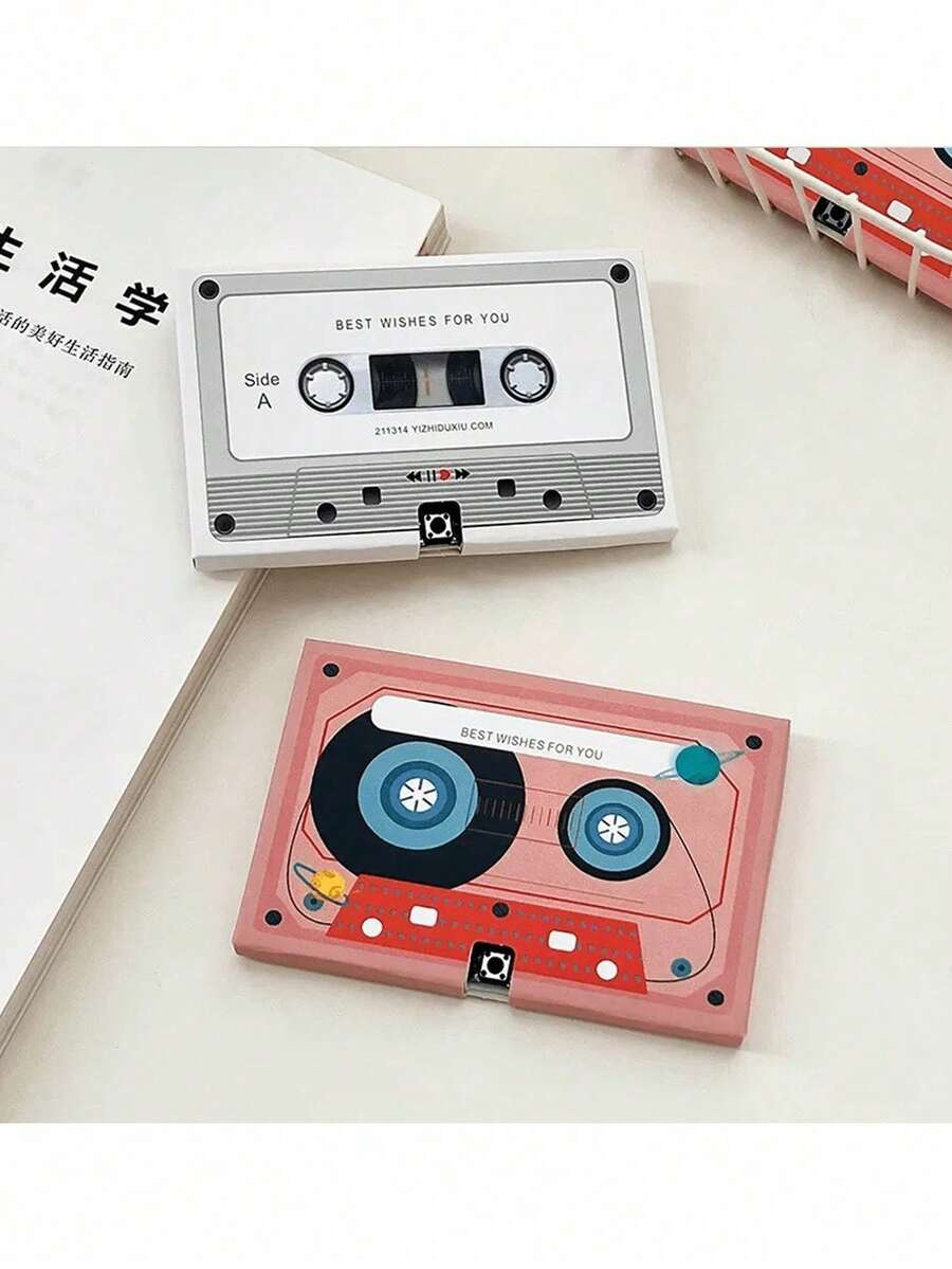 1pc Cassette Tape Style Greeting Card, Wedding Invitation, Birthday ...