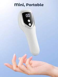 Portable Hand-Held Nail Polish Lamp, Ergonomic Comfortable Grip, Equipped With LCD Display Timing Function, Fast Drying, Suitable For Gel Nail Polish, Nail Polish Patch And Rhinestone Decoration, Is The Best Gift For Girlfriend, Gel Nail Polish Dryer - White - View 11