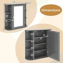 Over-The-Toilet Storage - Grey - View 10