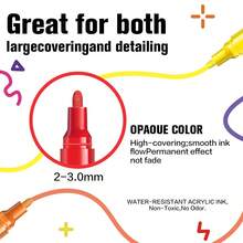 1pc Valve-Type Marker Pen, Art Painting Set Hand-Drawn Graffiti Pen, Marker Pen Graffiti Handmade DIY Color Pen Creative Art Student Exclusive - Multicolor - View 7