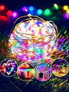 10pcs Mini LED Fairy Lights - Battery Powered, Twinkling Effect, Suitable For Gift Packaging Decoration, Christmas And Mother's Day Decoration - Multicolor - View 5