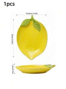 1/2pcs Large Lemon Ceramic Spoon Rest, Heat-Resistant Kitchen Utensil Holder And Spatula Rack, Suitable For Stove Top, Cute Farmhouse Style Kitchen Decor, Dishwasher , Ideal Gift For Housewarming, Wedding, Women - Multicolor - View 13