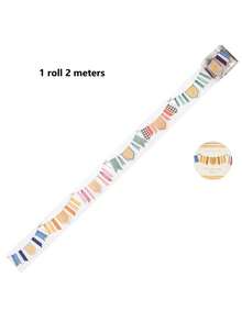 1 Roll 2m PET Vintage Cute Star Pattern Decorative Washi Tape For Scrapbooking And Collage - JD640 - View 15