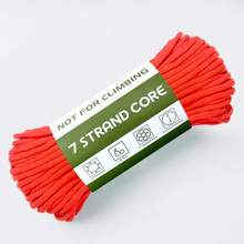 30m Paracord High-Strength Polyester Rope/1181.1 Inches 7-Strand Core, 4mm Rope, 249.48 KG Tensile Strength, Suitable For DIY Crafts, Camping, Clothing, Decoration (Not Suitable For Parachuting And Other Extreme Sports) - White - View 14