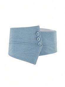 1 件女士弹性腰带装饰腰带，纯色可调节腰部束腰带，适合外套、羽绒服，钩环扣，秋季、万圣节 - 腰封 - 查看 17