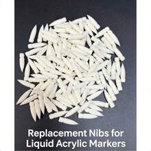 Universal Liquid Acrylic Pen Replacement Tips, Acrylic Brush Replacement Soft Tips - White, Durable, High Quality, Perfect For Art And Craft Projects, Craft Supplies | Art Supplies | Smooth Writing Pen Replacement Tips - A - View 4