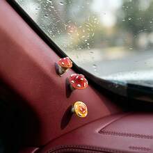 3pcs Slanted Mushroom Figurines, Car Dashboard Decor, Car Interior Decoration, Cute Cartoon Car Accessories, Fun Car Decoration - Mushroom - View 10