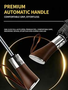 1pc Folding Umbrella - UPF50+ Sun Protection & Rainproof, Wind-Resistant Reinforced Ribs, One-Touch Automatic Open/Close, Portable Design; Suitable For Business, Outdoor Travel, Commuting, Beach And Camping; Unisex, Protection For Hot Weather, Large Wind-Resistant Canopy, Durable And Sturdy; Perfect For Summer Vacation And Back To School Season - Multicolor - View 7