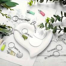 10/30/50/100pcs Metal Open Jump Rings Connector, Keychain Pendant Jewelry Making Accessories - Silver - View 10