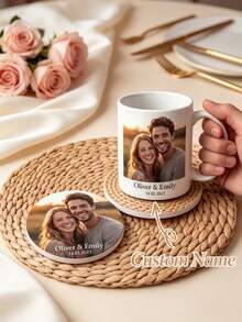 Personalised Photo Mug With Text | Custom Picture Coffee Mug Gift For Her | Printed Photo Cup | Unique Birthday Gift Idea - Multicolor - View 1