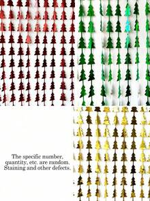 Christmas Tree Shaped Sequin Tassel Curtain Backdrop, Christmas Party Decoration Sequin Tassel Photo Background, Christmas Party Decoration Banner Backdrop - A - View 10