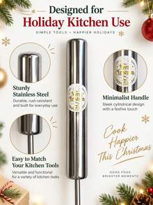 Christmas Holiday Baking, A Convenient And Easy-To-Use Handheld Mixer, Suitable For Cream, Eggs And More - Perfect Choice For Baking And Cooking. Christmas Kitchen Tools And Christmas Gifts. - Multicolor - View 2