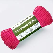 30m Paracord High-Strength Polyester Rope/1181.1 Inches 7-Strand Core, 4mm Rope, 249.48 KG Tensile Strength, Suitable For DIY Crafts, Camping, Clothing, Decoration (Not Suitable For Parachuting And Other Extreme Sports) - White - View 13