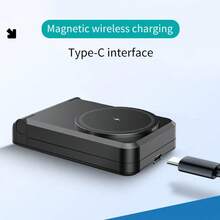3-In-1 Magnetic Wireless Charging Station, Compatible With IPhone 16/15/14/13/12 Series, MagSafe Fast Charging Stand, Compatible With AirPods 4/3/Pro/Watch, Foldable Travel Charging Dock - Multicolor - View 3
