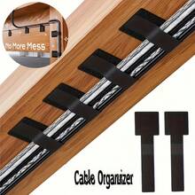 Reusable Cable Ties, Self Adhesive Cable Management Hook And Loop Straps For Wire, Data Line, Charger Cord Organizer - Multicolor - View 6