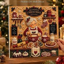Christmas Pearl Painting, Christmas Half Circle Pearl Diamond Frame Art Set, Adult Pearl Diamond Art Set For Beginners, Gem Diamond Dot Diamond Crafts For Home Wall Decoration - Sets - View 6