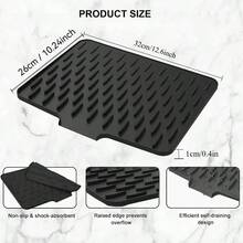 Universal Silicone Sink Mat, Drainage Mat, Dish Drying Mat, Heat-Resistant, Wear-Resistant, Durable Kitchen Silicone Mat, Foldable Splash-Proof Draining Tray, Dish Drying Mat, Non-Slip Heat-Resistant Splash-Proof Mat, Suitable For Kitchen And Bathroom, Home Essential, Kitchen Cleaning Essential, Halloween, Party - Multicolor - View 7